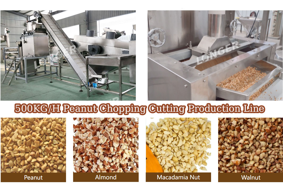 Peanut Chopping Cutting Production Line 500kg/h Peanut Chopping Cutting Production Line 500kg/h